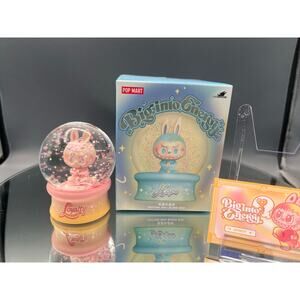 BIG INTO ENERGY Light Up Crystal Ball Snow Globe CONFIRMED Labubu Loyalty